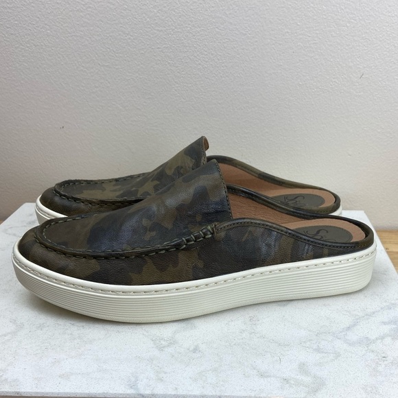 NWOT SOFFT Somers Moc Camo Slip On Sneaker Mules Leather - Picture 13 of 13